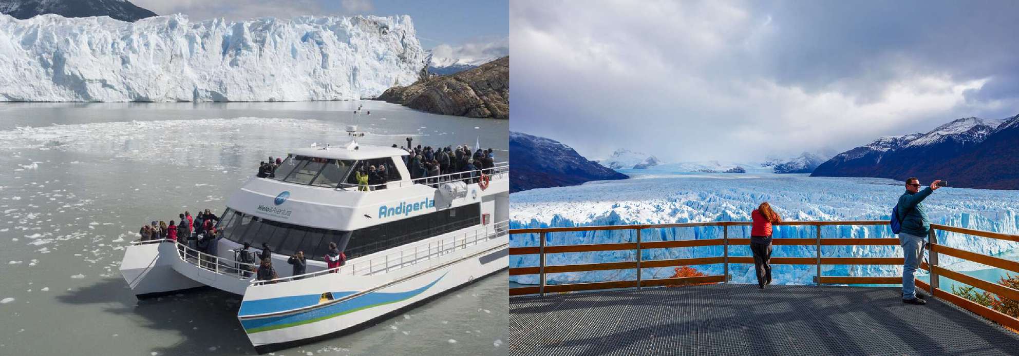 Navegación frente al glaciar Perito Moreno